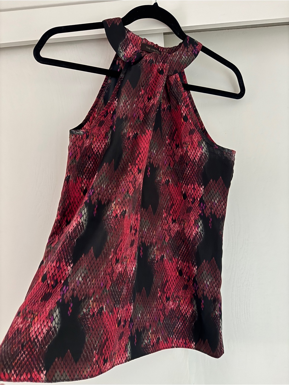 The Limited Snake-Print Halter Top